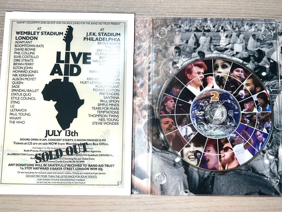 Live Aid 輸入盤4枚組 DVDセット