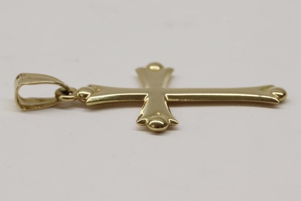 K18　クロス　ペンダントトップ　約1ｇ　十字架型　18金　ゴールド