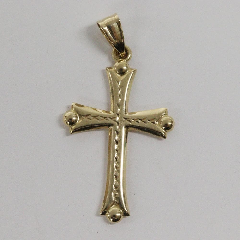 K18　クロス　ペンダントトップ　約1ｇ　十字架型　18金　ゴールド