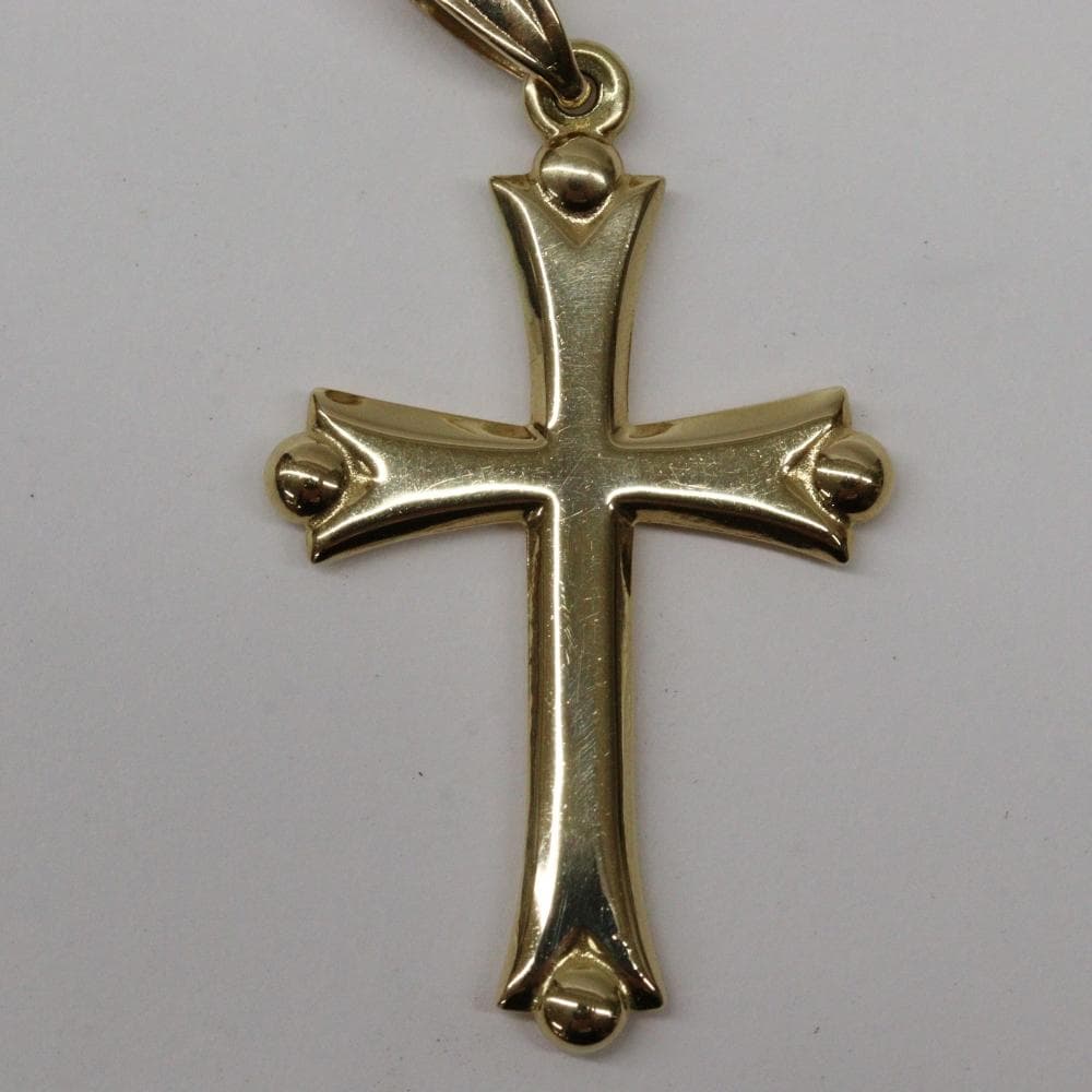 K18　クロス　ペンダントトップ　約1ｇ　十字架型　18金　ゴールド