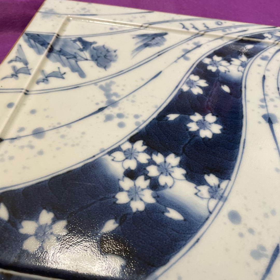 有田焼 福泉窯のプレート皿大正方形皿