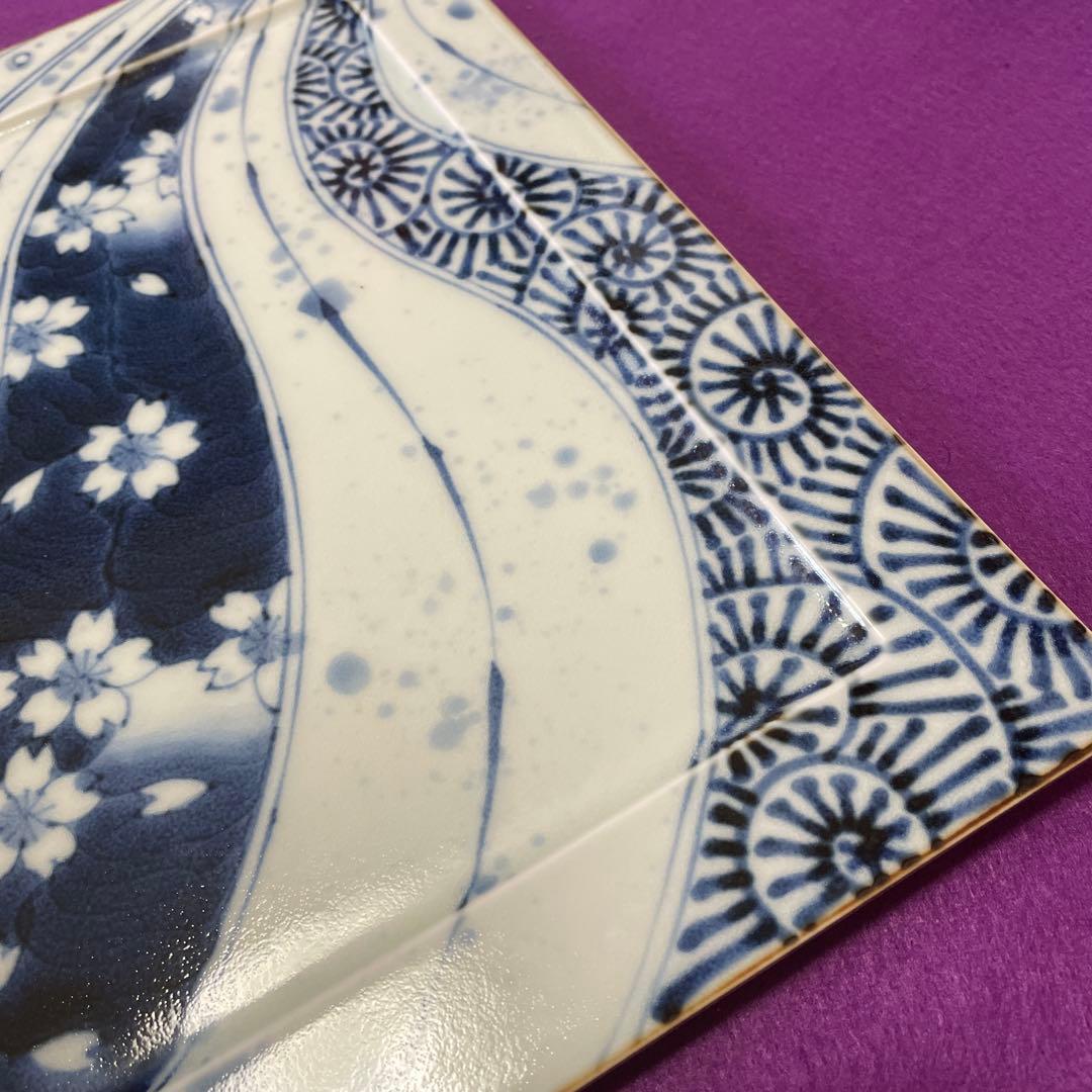 有田焼 福泉窯のプレート皿大正方形皿