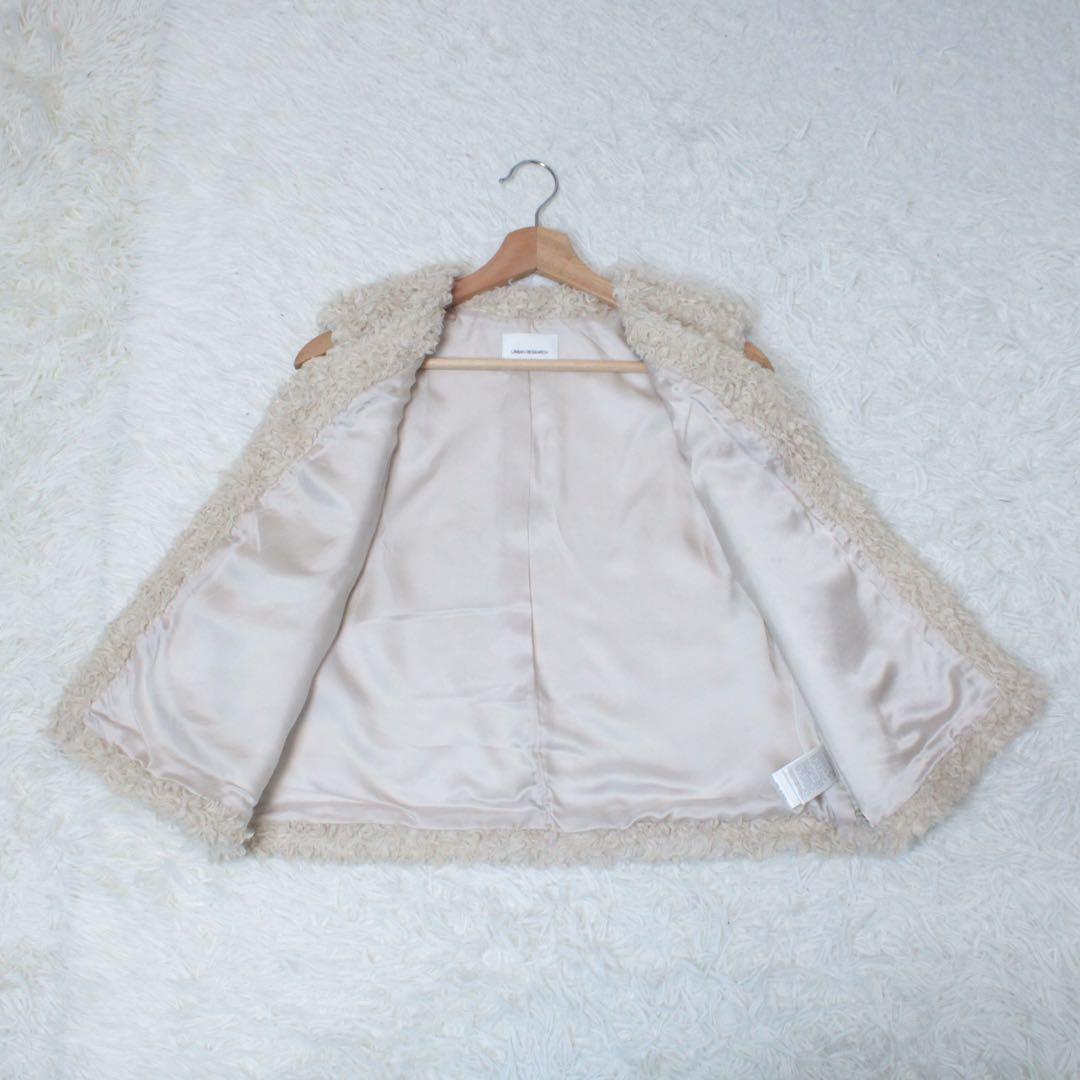 25AW現行 アーバンリサーチ ECOPEL カーリーファーベスト アイボリー