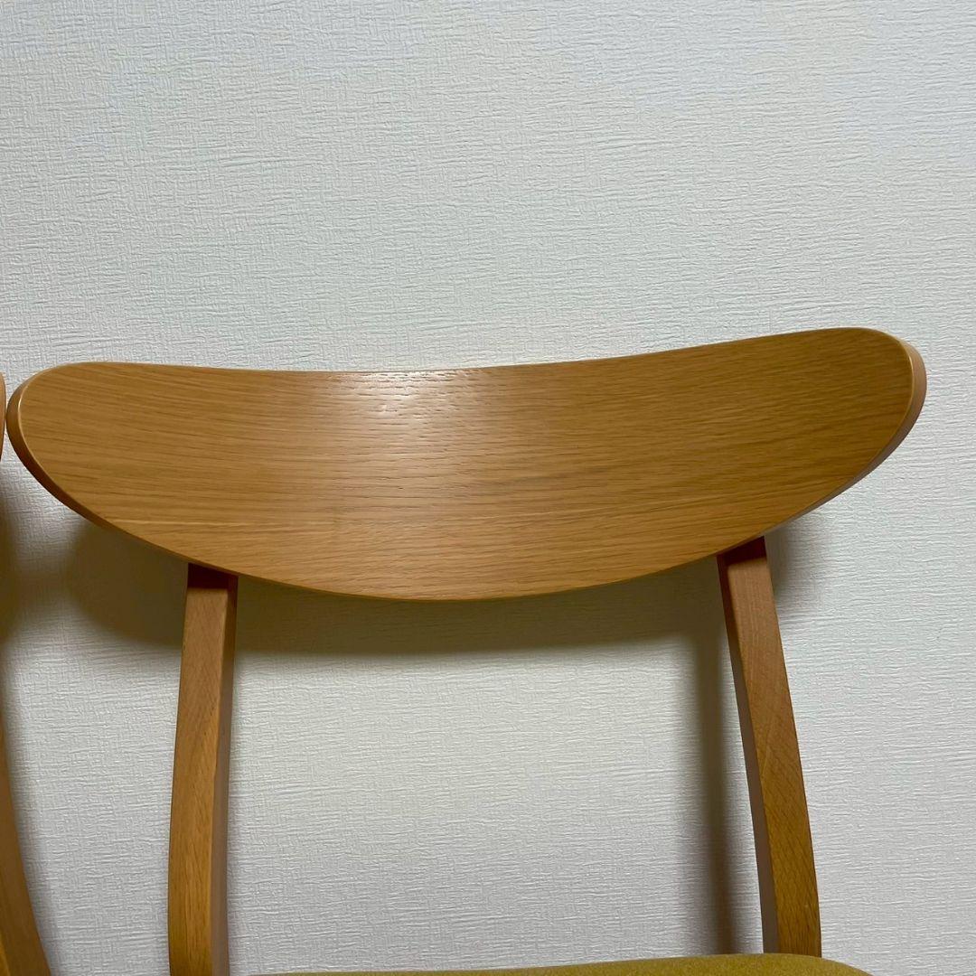 2脚　okamura　オカムラ　ダイニングチェア ミーティングチェア　北欧風