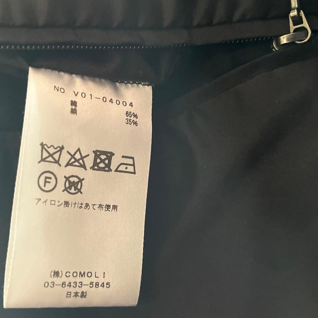 コモリ　コットンシルクミリタリーパーカ