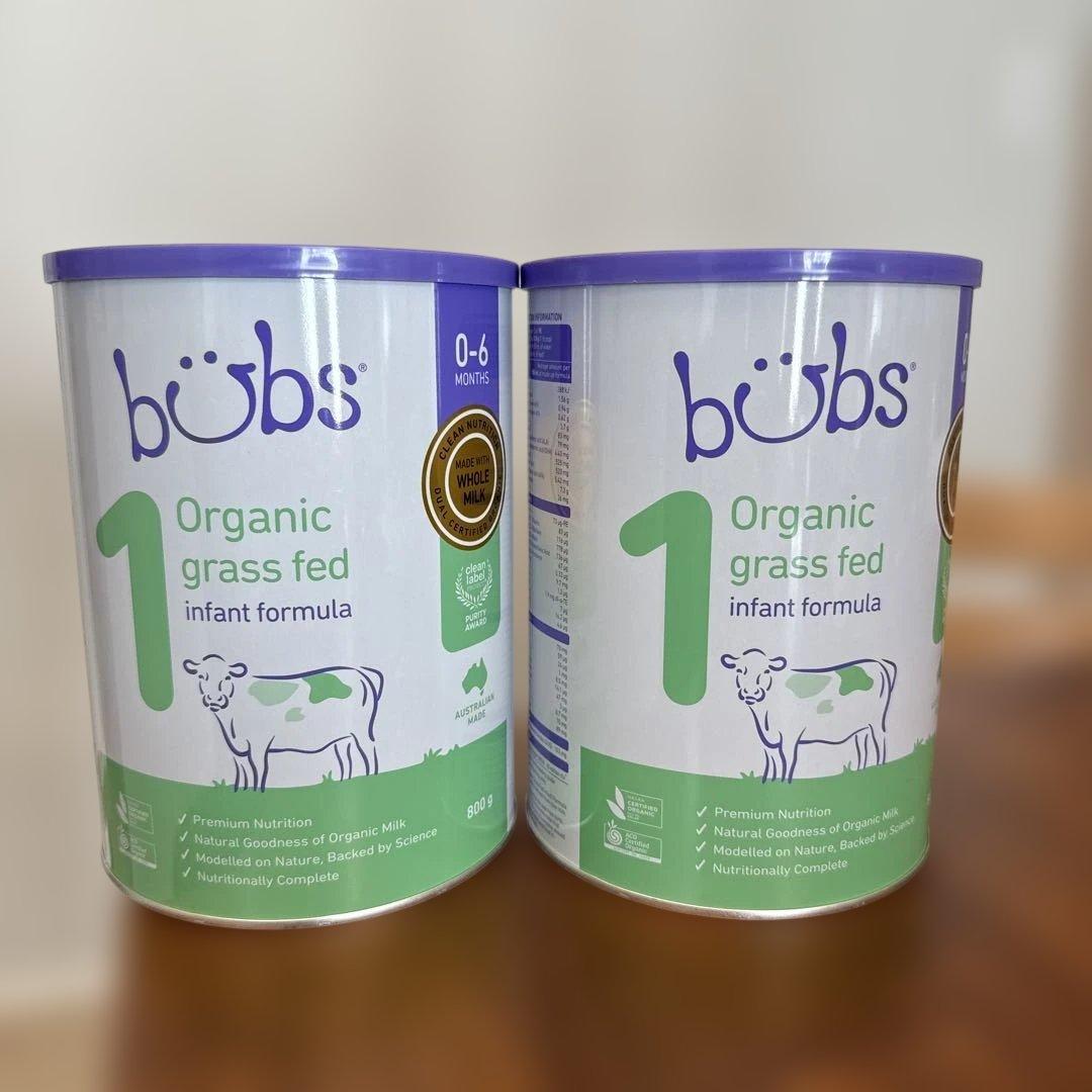 バブズ1 bubs 1オーガニックミルク 2缶セット 0-6ヶ月用