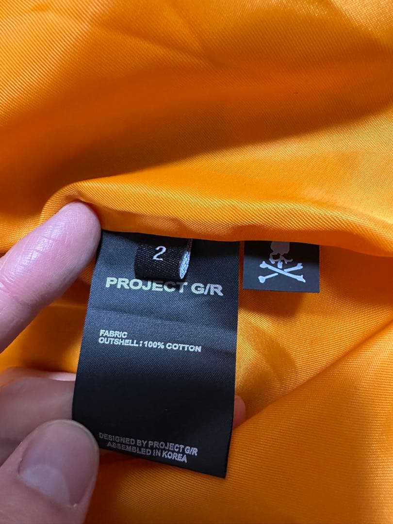 美品 PROJECT G/R × MASTERMIND ボンバージャケット