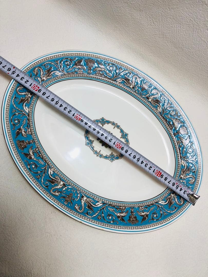 ウェッジウッド フロレンティーン ターコイズ 44cm オーバルプレート
