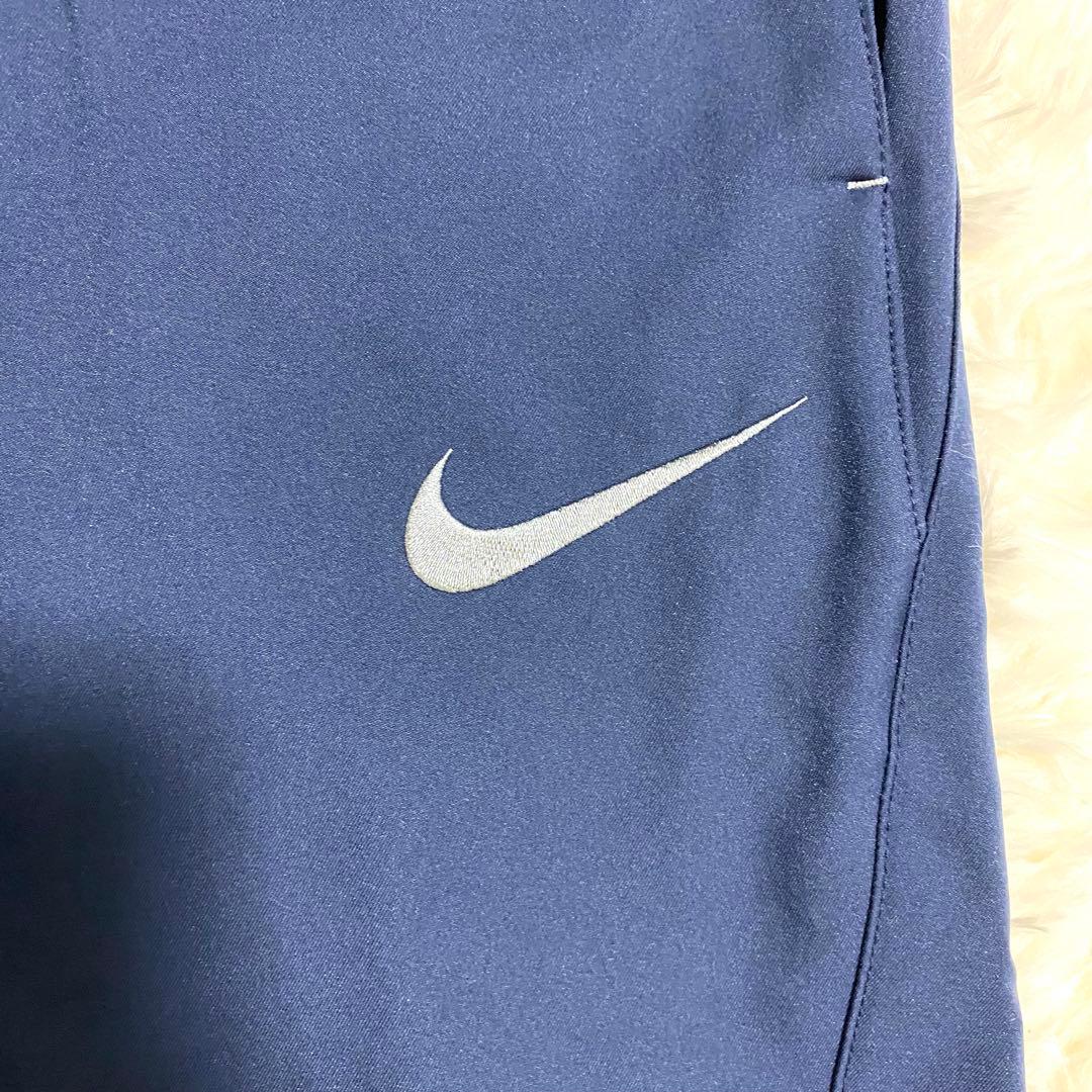 ナイキ　トレーニングウェア　セットアップ　上下　刺繍ロゴ　ランニング　紺色　S