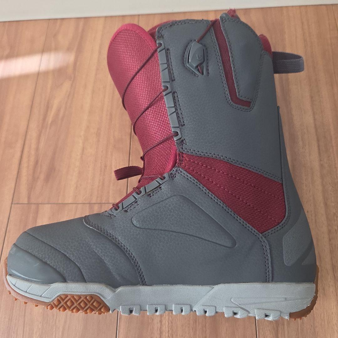 BURTON RULER-ASIAN FIT スノーボードブーツ グレー/赤