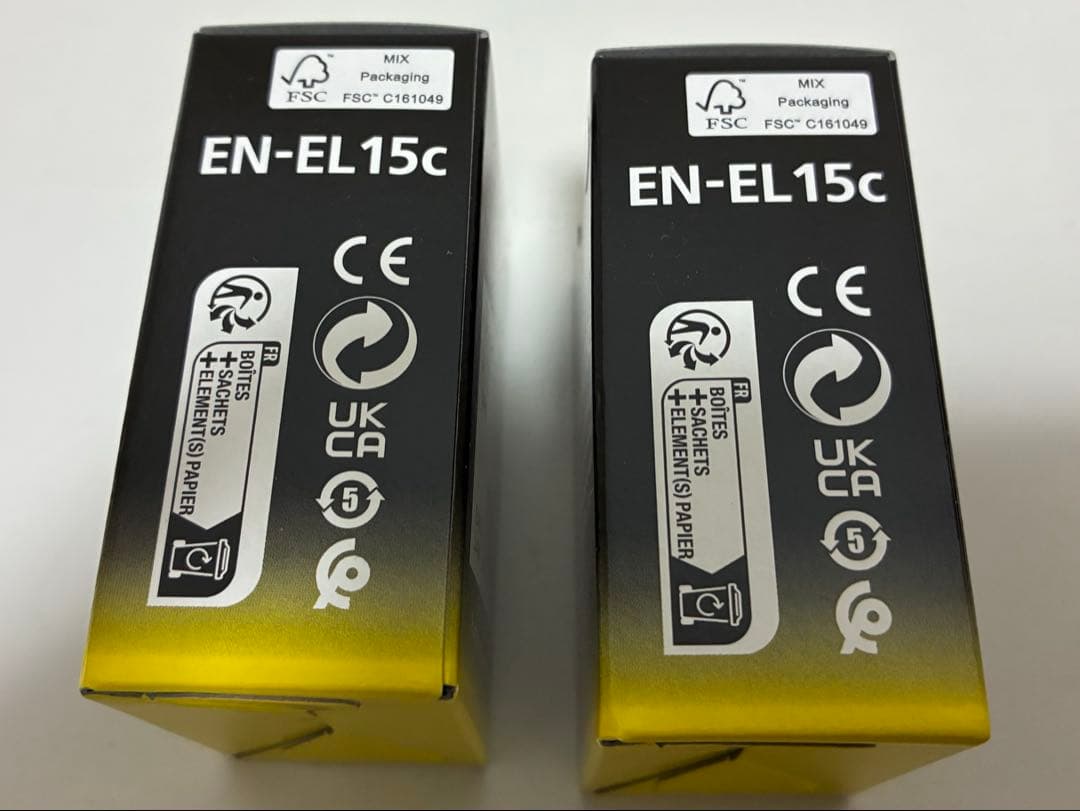 【新品未使用】リチウムイオンバッテリー EN-EL15c 2個セット