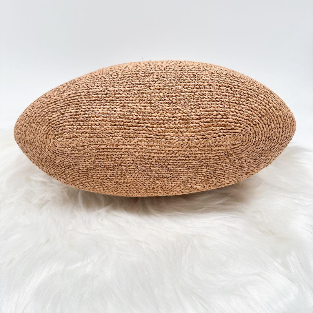 美品✨ ヘレンカミンスキー ラフィア　かごバッグ　チェーンショルダー レザー