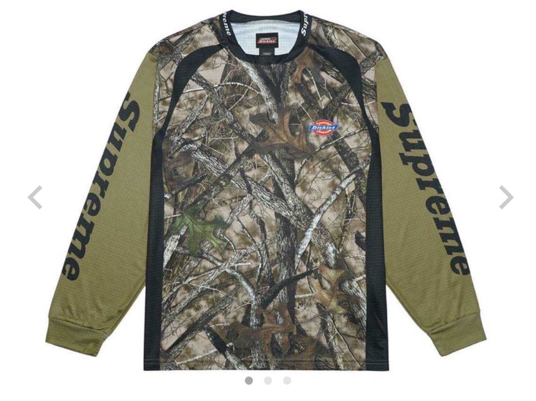 Dickies 迷彩 長袖カットソー Supremeロゴ
