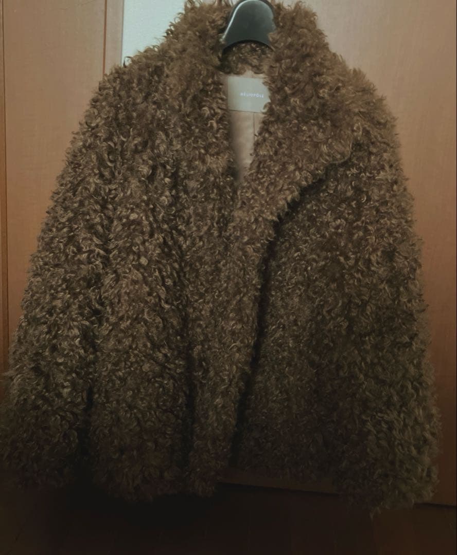 HELIOPOLE BOA BLOUSON ダークブラウン サイズ 36 値下中