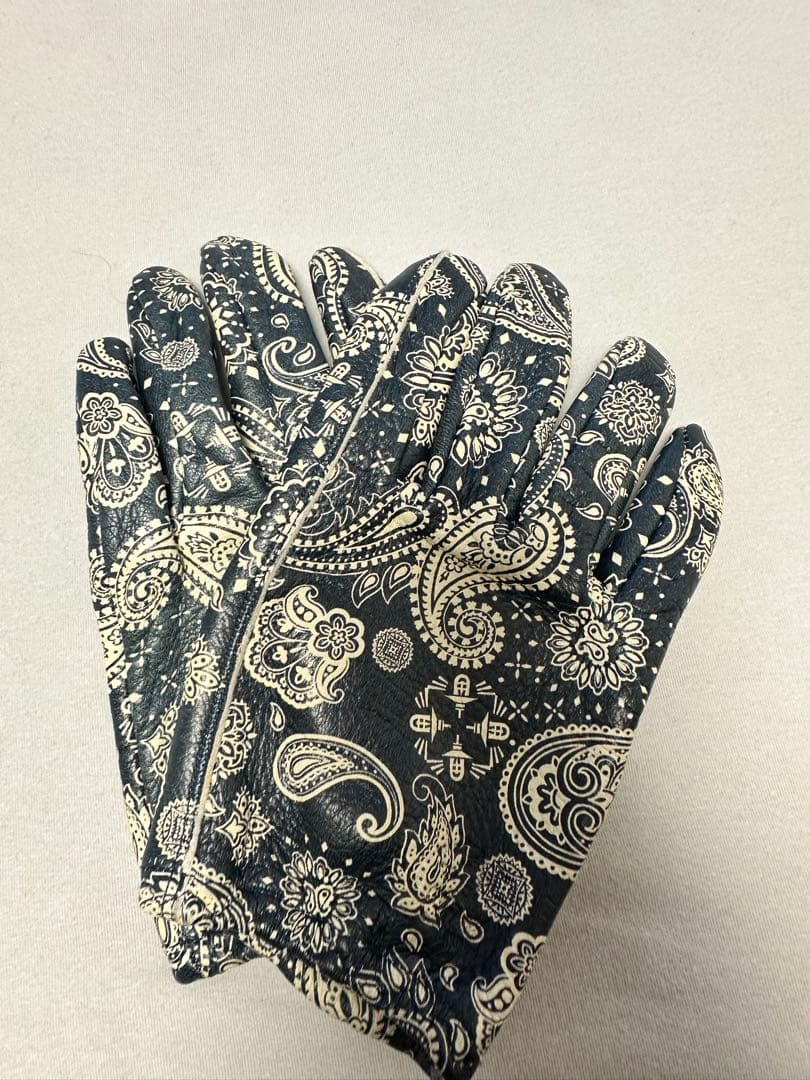 Lamp gloves Shorty - PAISLEY NAVY Mサイズ