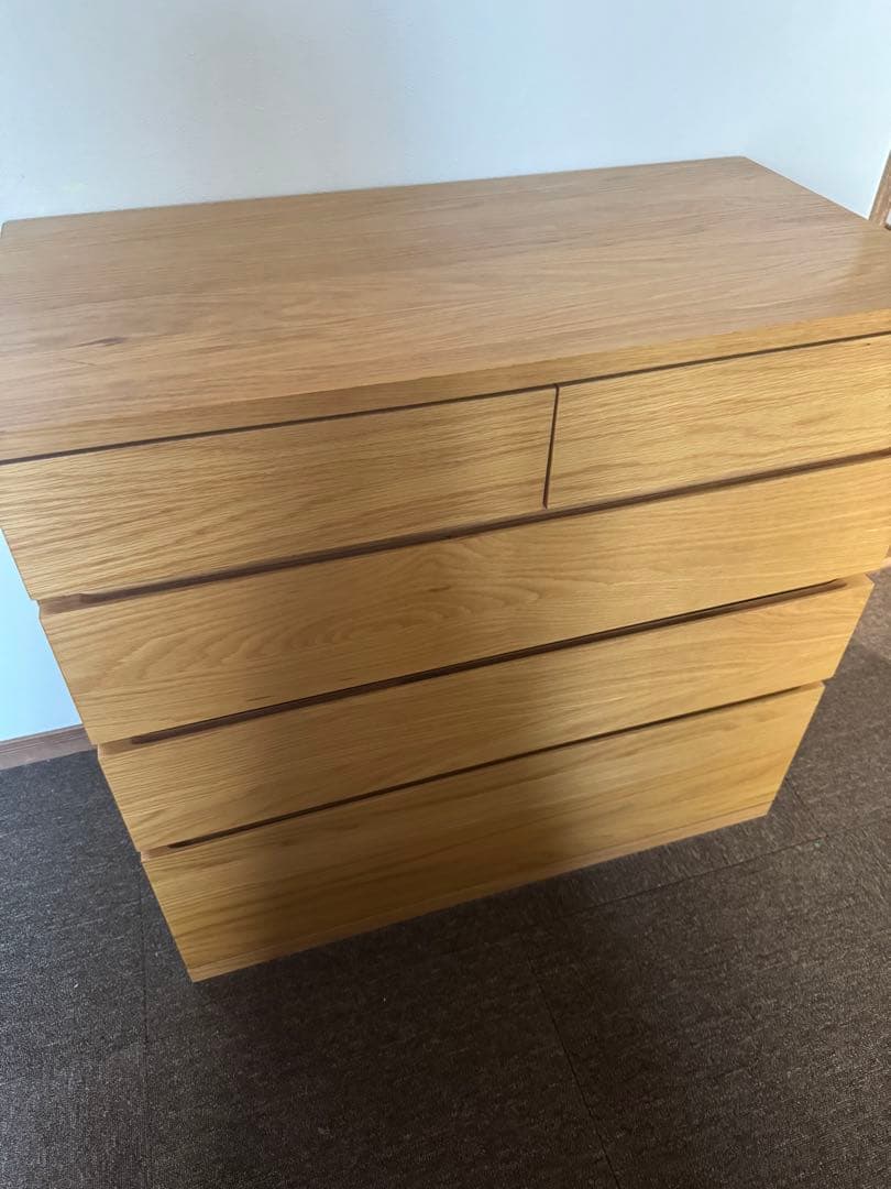 ピザさん専用/6月までお値下げ！【無印良品】木製チェスト4段 オーク材