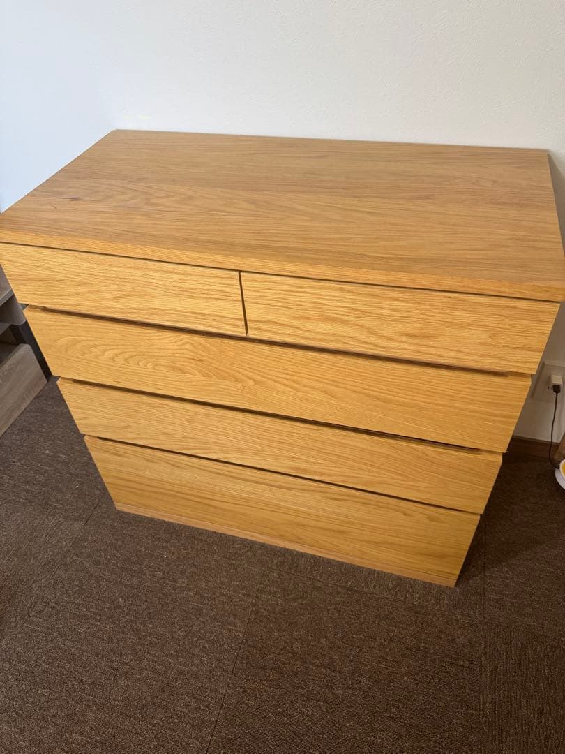 ピザさん専用/6月までお値下げ！【無印良品】木製チェスト4段 オーク材
