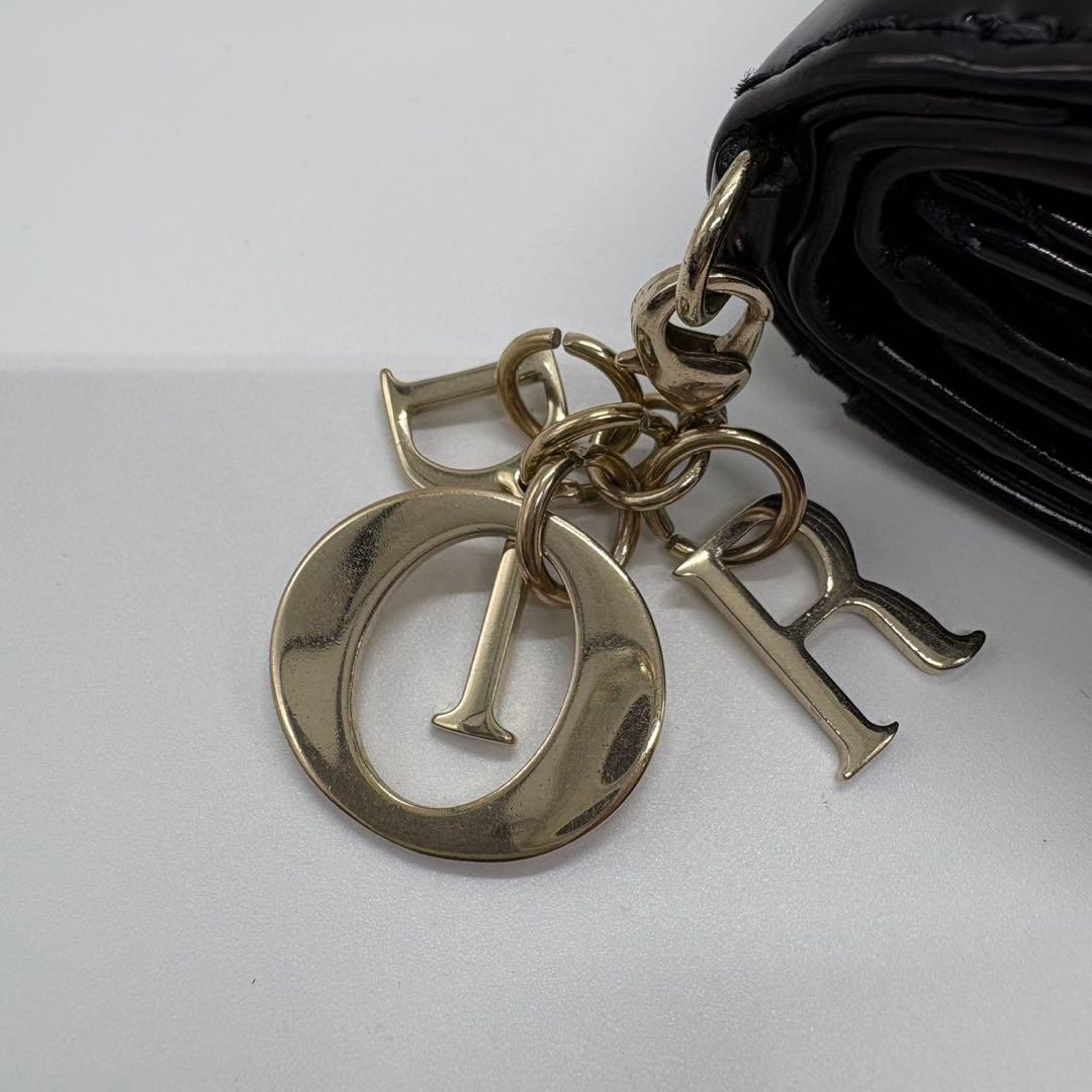 DIOR☆レディ ディオール☆エナメル☆ロータスウォレット☆カナージュ☆財布