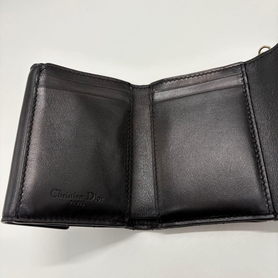 DIOR☆レディ ディオール☆エナメル☆ロータスウォレット☆カナージュ☆財布