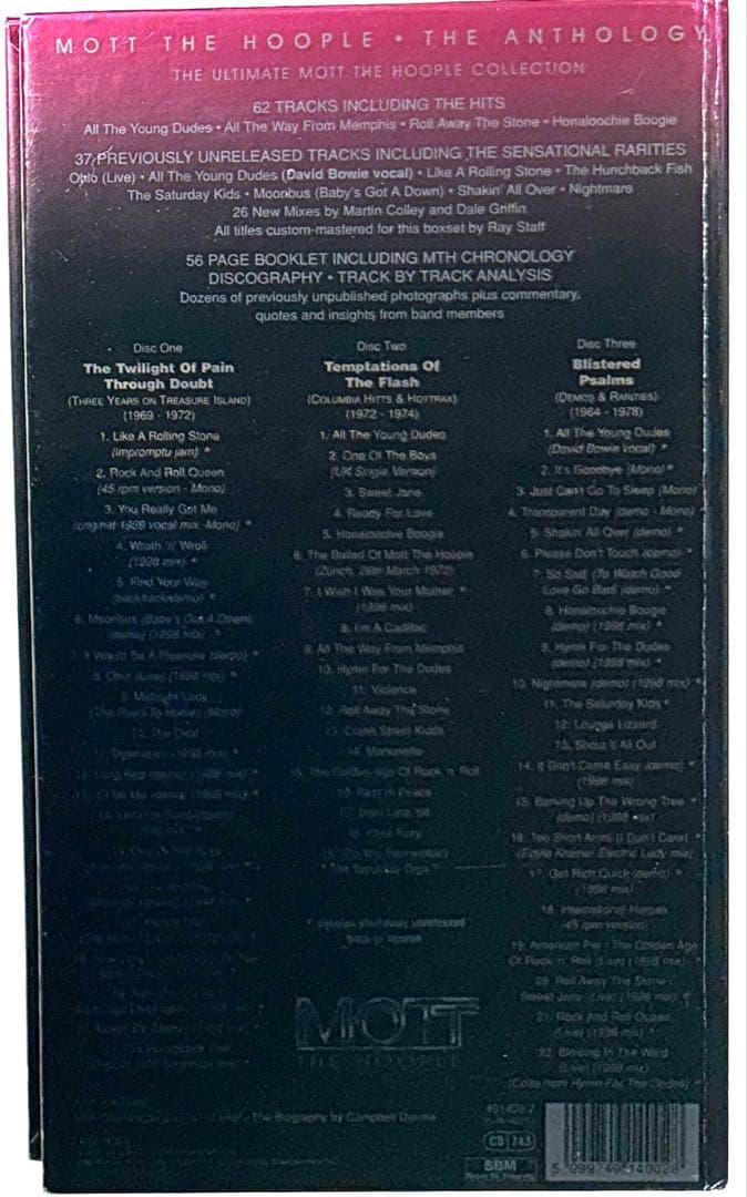 3CDセット！MOTT THE HOOPLE / THE ANTHOLOGY