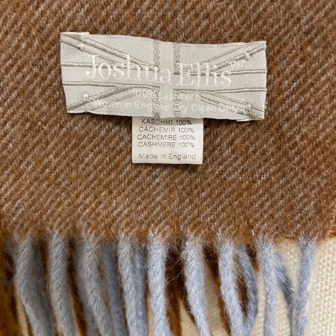 Joshua Ellis 大判カシミア100%ストール　 デミルクスビームス別注