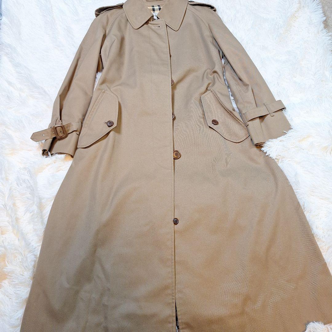 【ゆうき様】バーバリーズ ステンカラーノバチェック ロング丈 ヴィンテージ