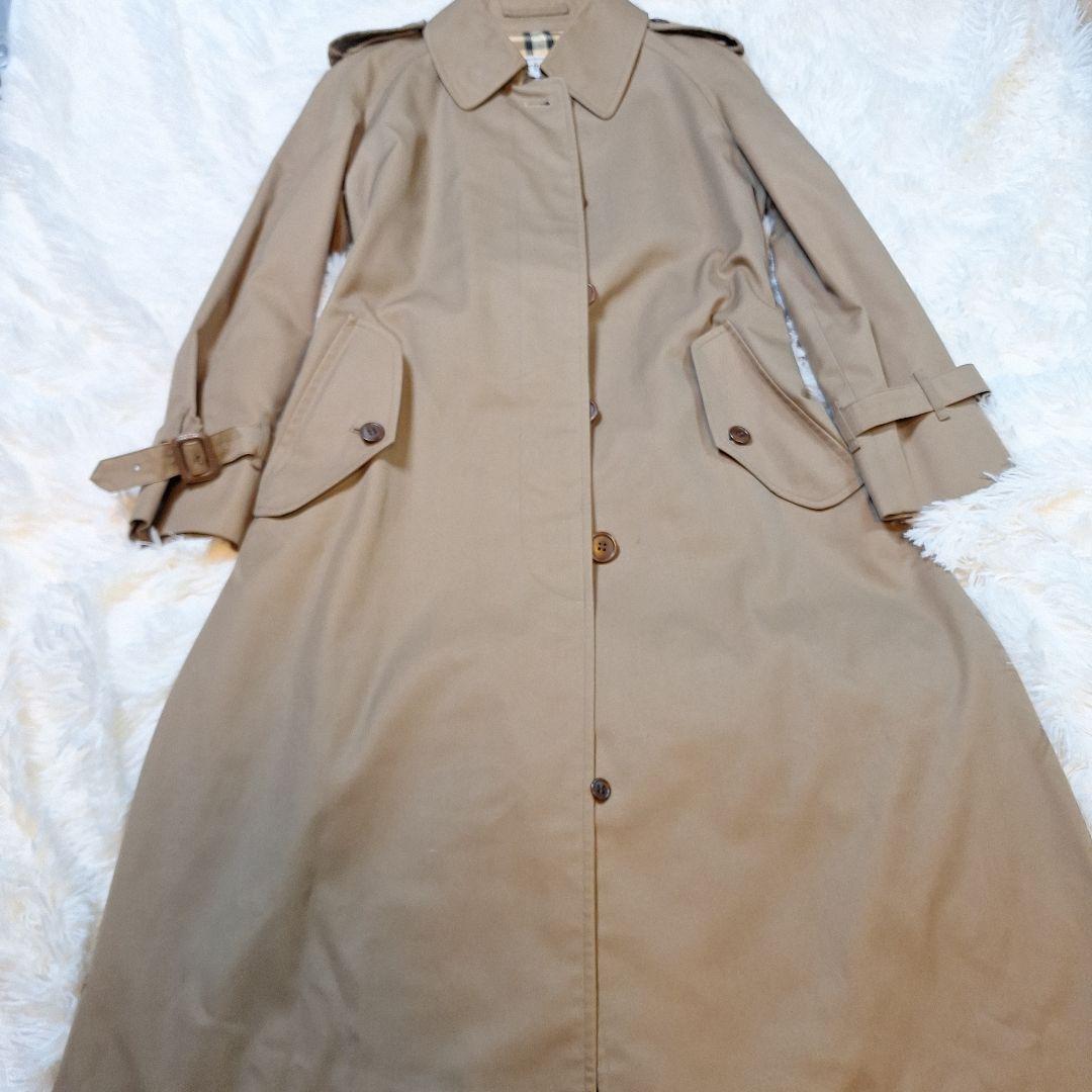 【ゆうき様】バーバリーズ ステンカラーノバチェック ロング丈 ヴィンテージ