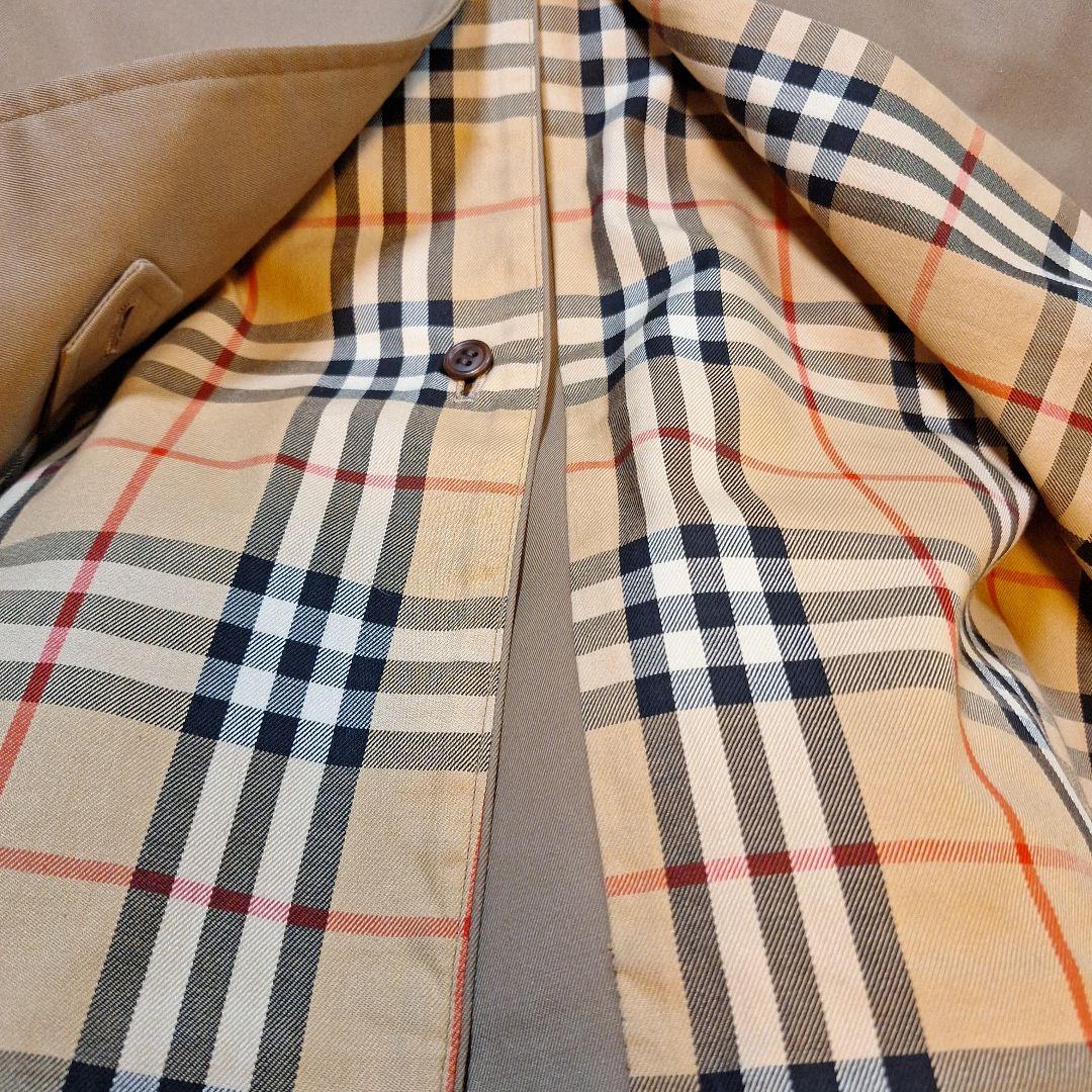 【ゆうき様】バーバリーズ ステンカラーノバチェック ロング丈 ヴィンテージ