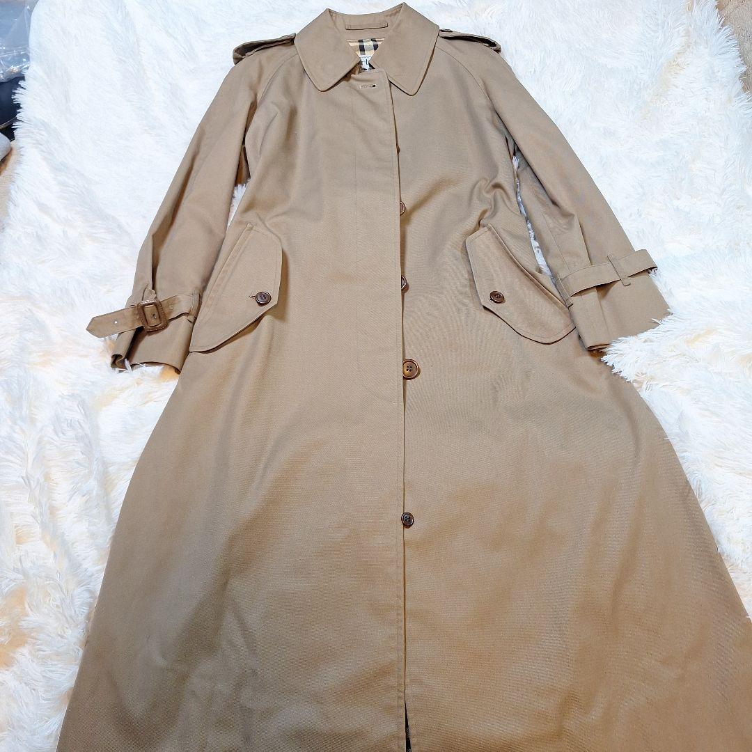 【ゆうき様】バーバリーズ ステンカラーノバチェック ロング丈 ヴィンテージ