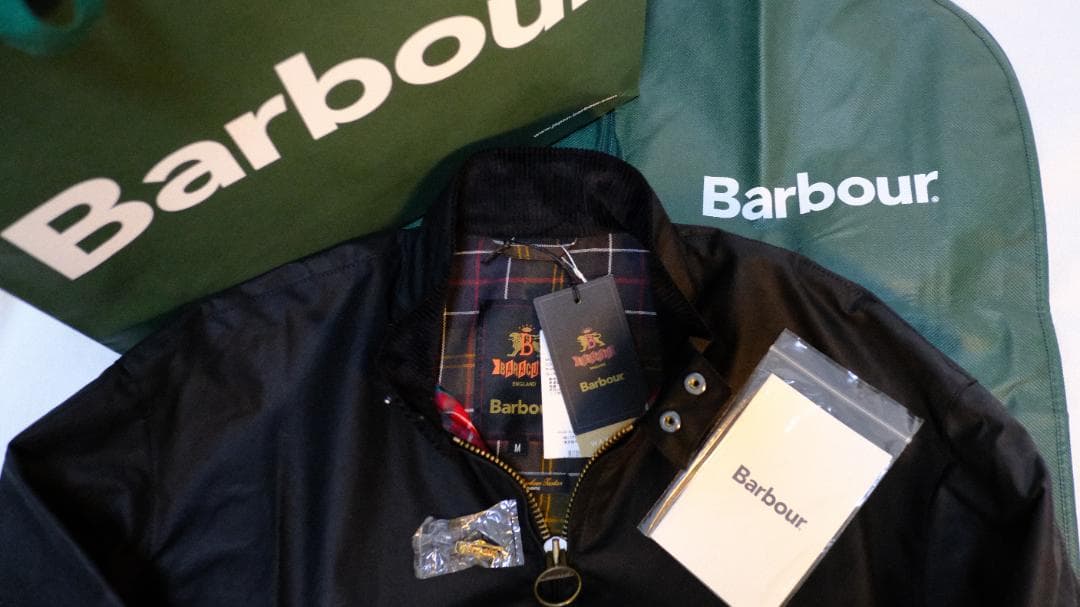 な*う様 【新品未】Barbour×Baracuta G9 ワックスブルゾン M