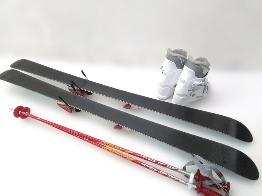 ジュニアスキー4点セット女の子 K2 125cm ブーツ ヘッド21cm