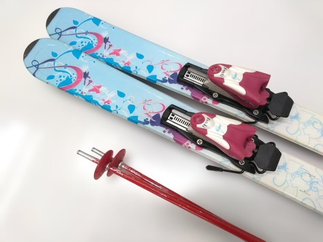 ジュニアスキー4点セット女の子 K2 125cm ブーツ ヘッド21cm
