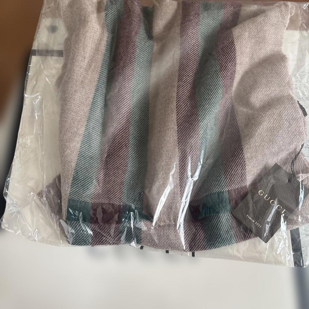 グッチ マフラー ウェビングライン マフラー ユニセックス 男女兼 ベージュ系