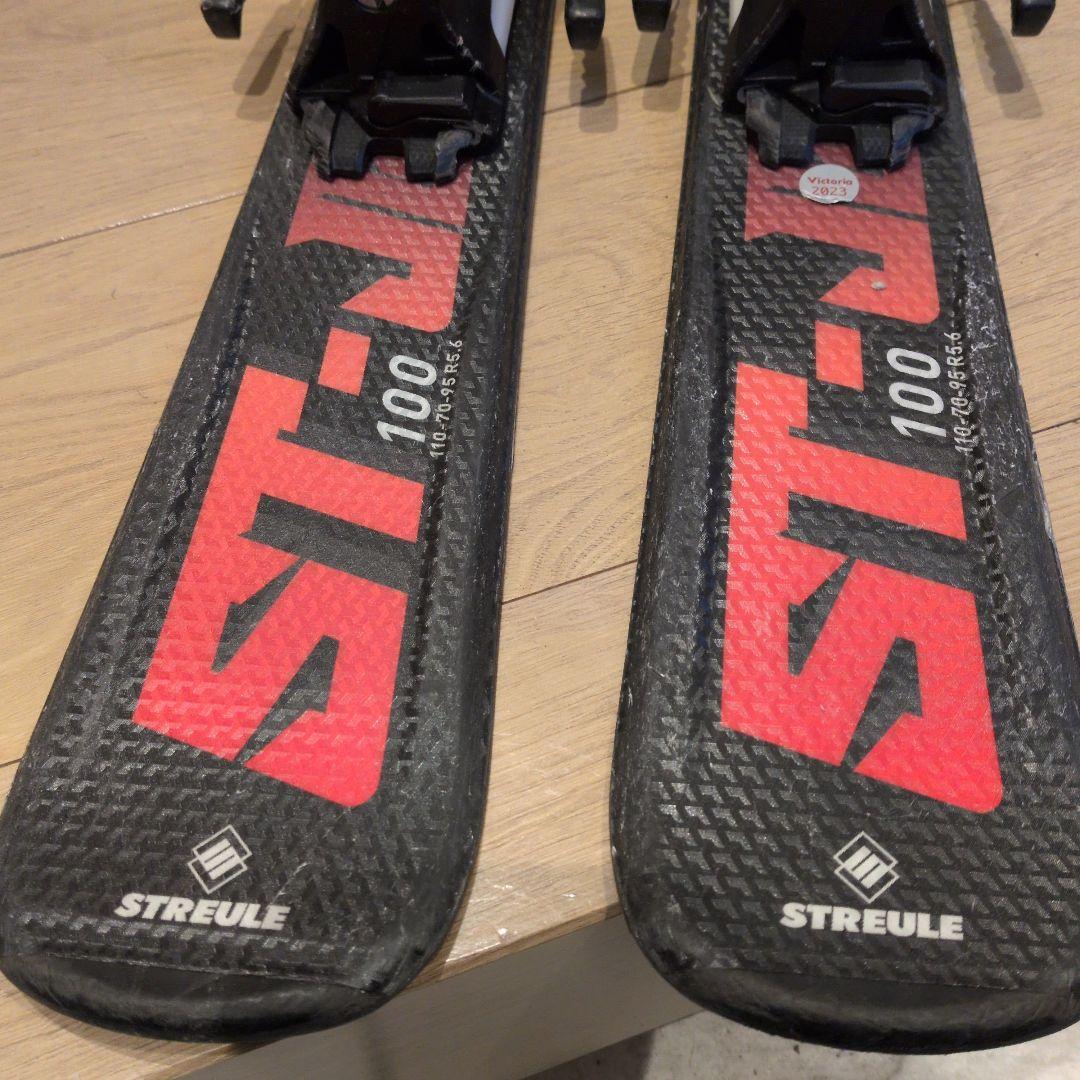 ジュニアスキー4点セット(板100cm、ブーツ20cm、ストック、靴袋)送料込み