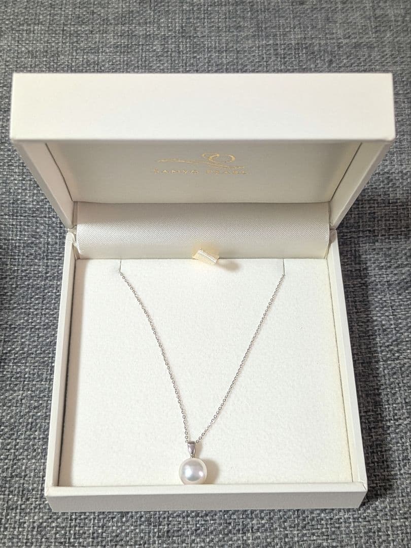 三洋パール アコヤパール アコヤ真珠 一粒ネックレスジュエリー 未使用美品