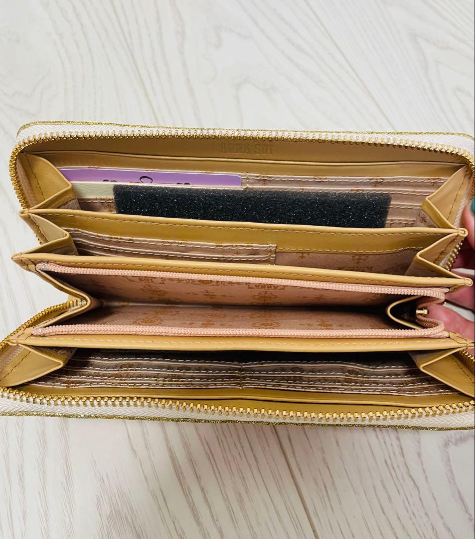 ⭐︎テディ⭐︎新品・未使用アナスイANNASUI マジカルローズラウンド長財布