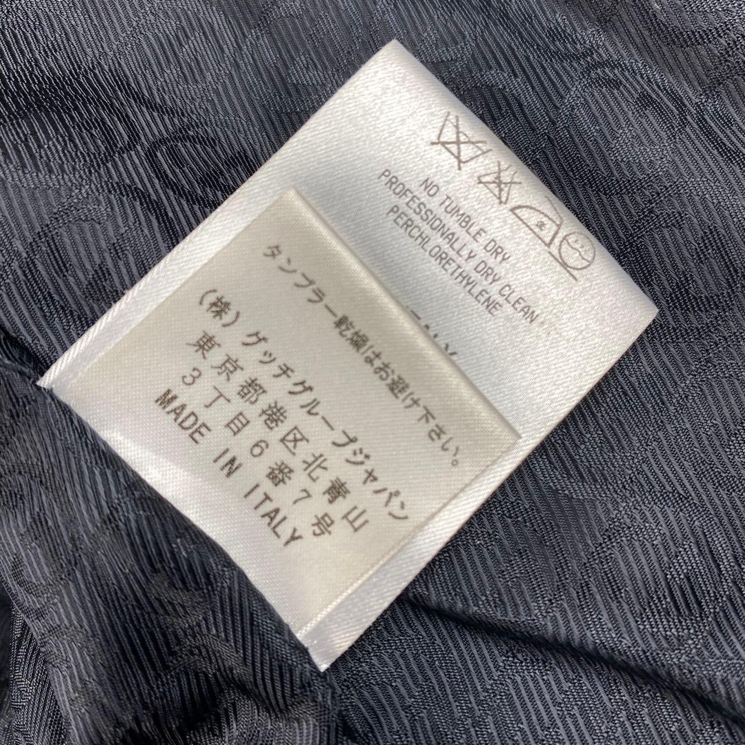 裏地GG◎GUCCI グッチ　ダウンベスト　金ボタン　フード　ジップアップ