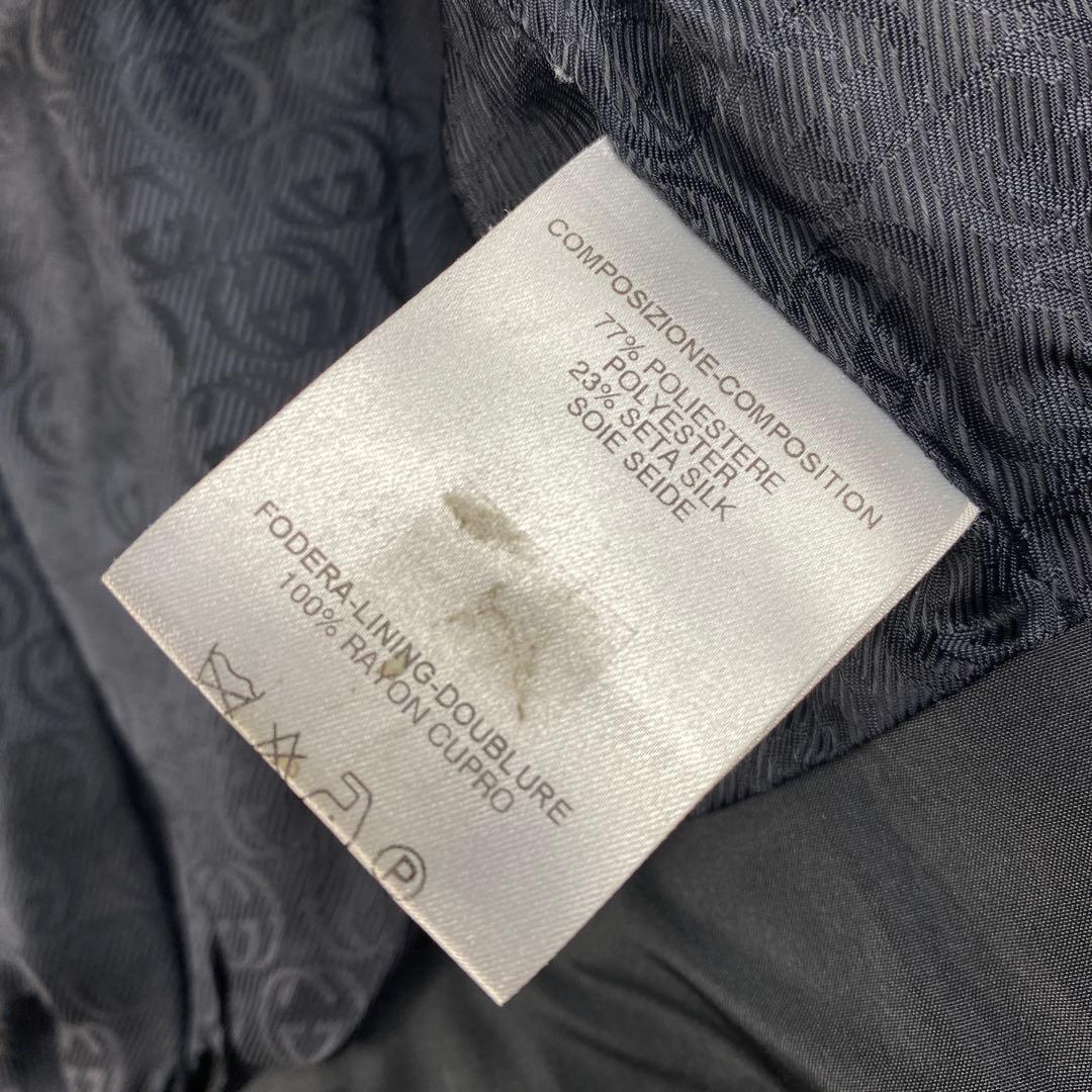 裏地GG◎GUCCI グッチ　ダウンベスト　金ボタン　フード　ジップアップ