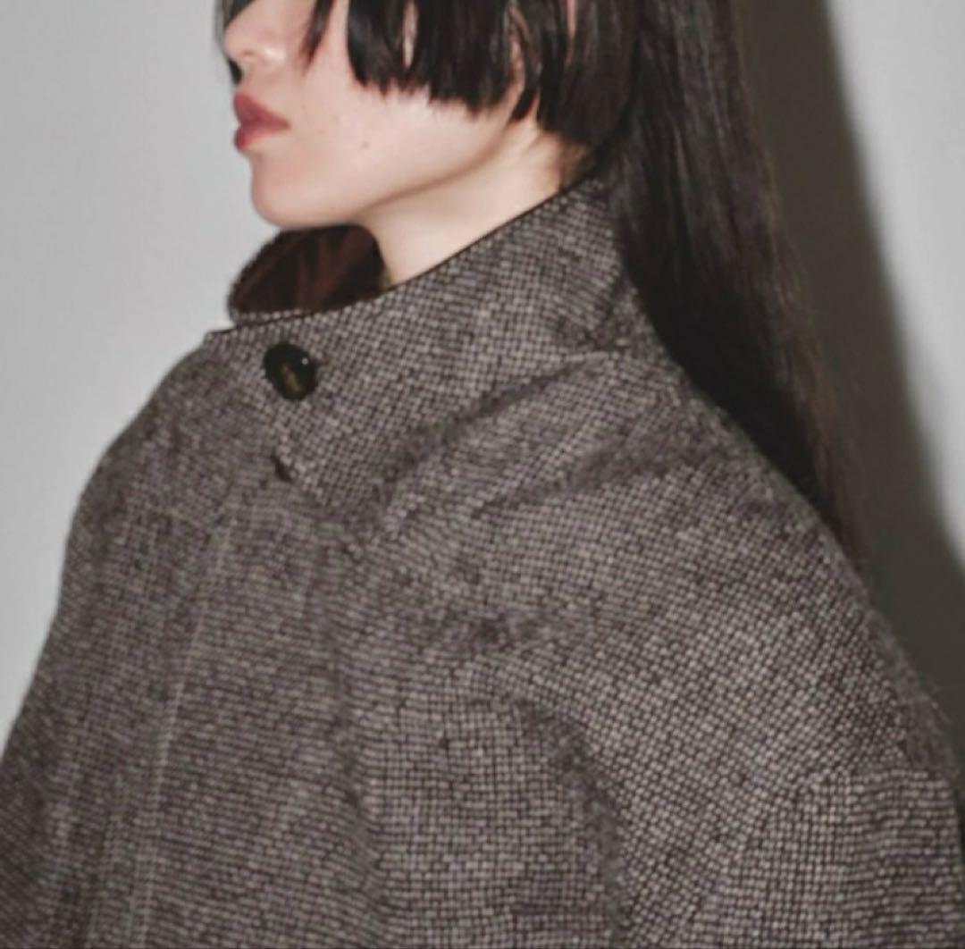 TODAYFUL ダブルカラーツイードコート