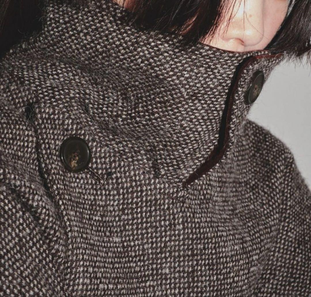 TODAYFUL ダブルカラーツイードコート