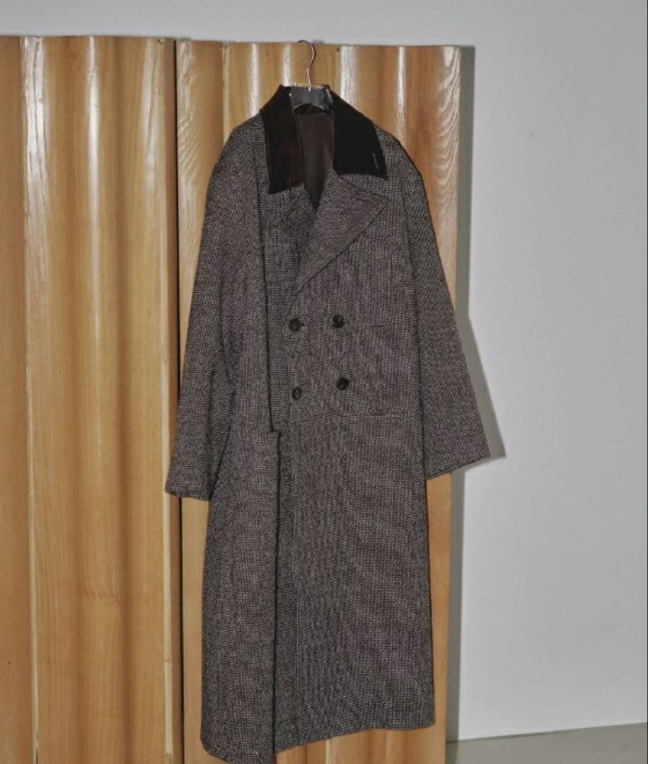 TODAYFUL ダブルカラーツイードコート