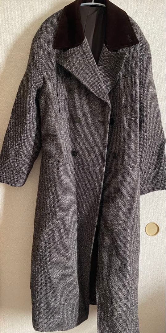 TODAYFUL ダブルカラーツイードコート