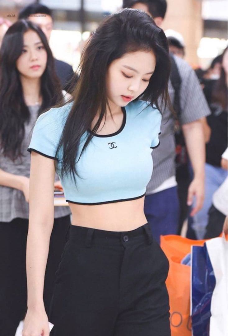 激レア美品！CHANELクロップド丈★リブニットチビTシャツ36