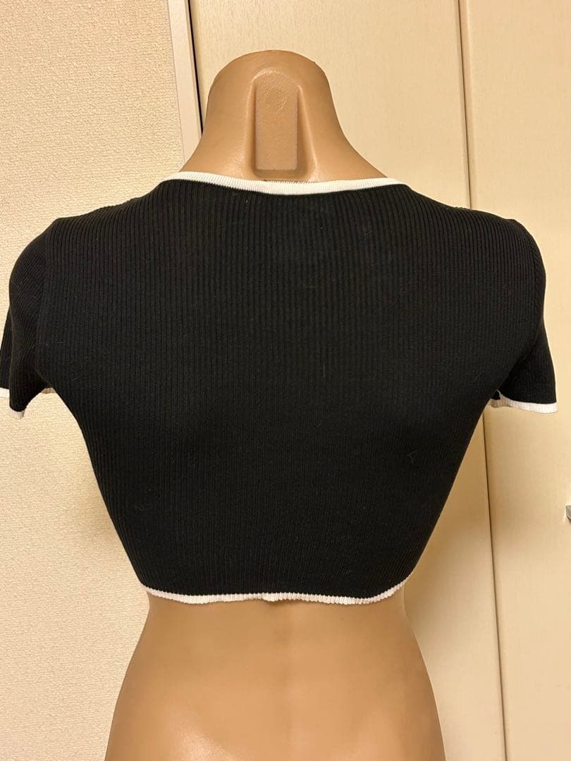 激レア美品！CHANELクロップド丈★リブニットチビTシャツ36