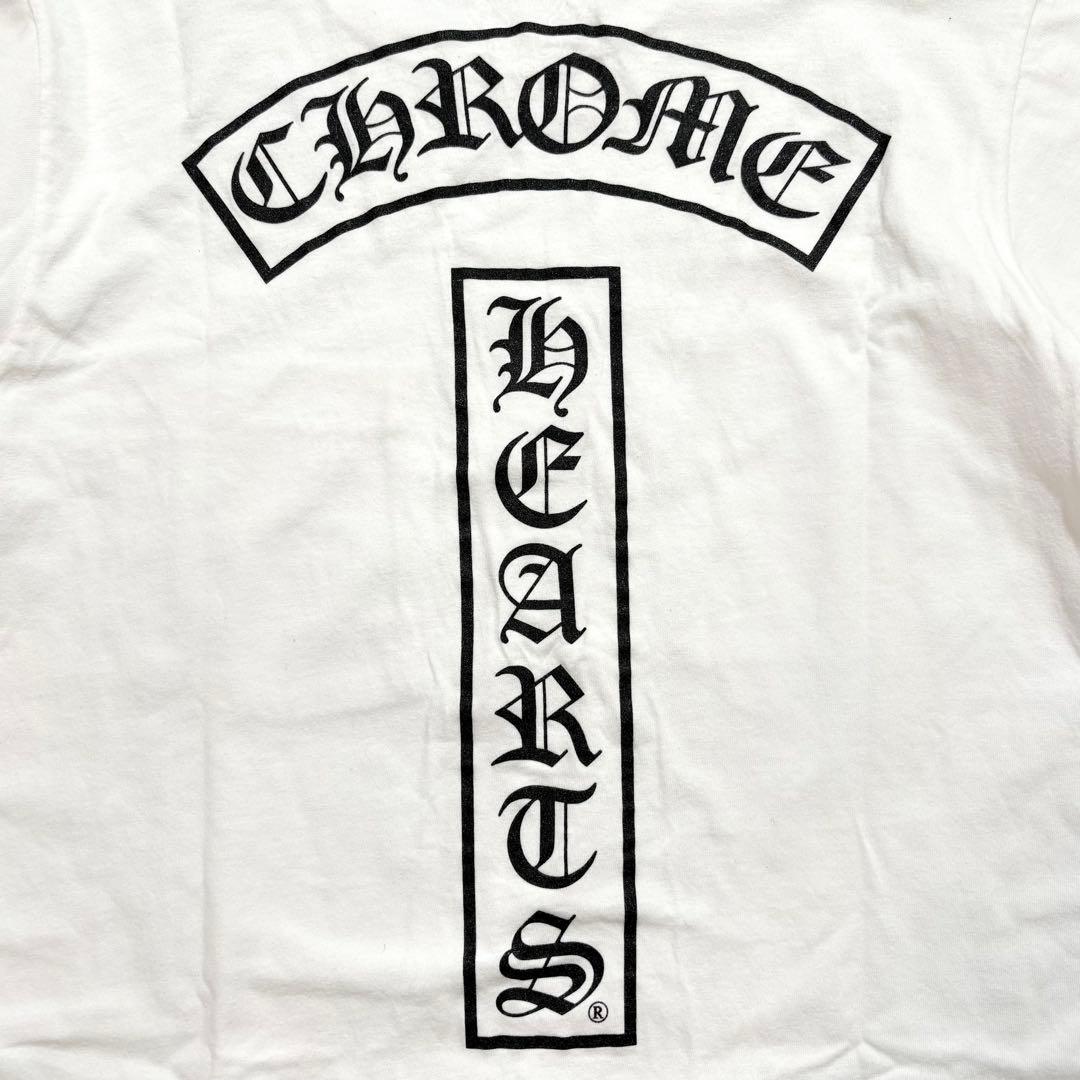 CHROME HEARTS ロンT バックロゴ ロサンゼルス ホワイト S