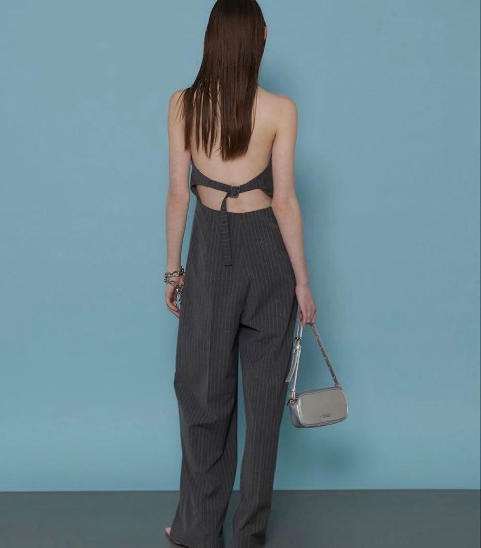 メゾンスペシャル　American Sleeve Stripe Jumpsuit