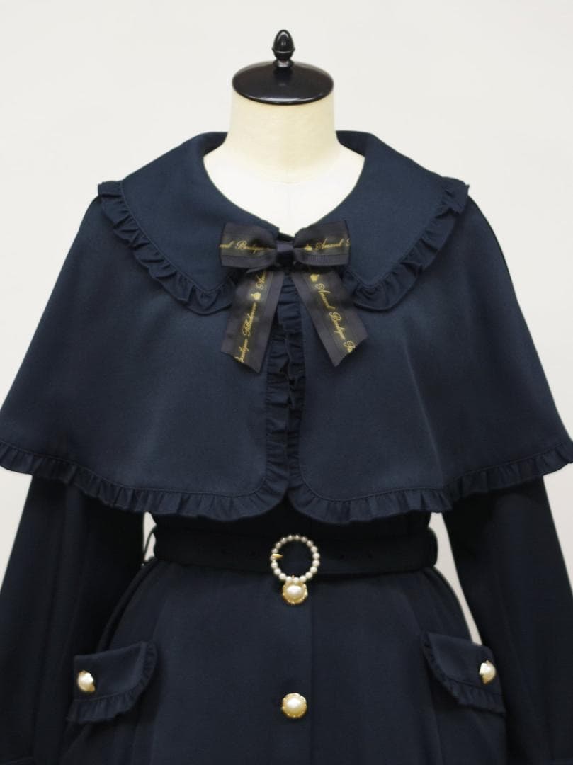 アマベル バッスルドレストレンチコート ネイビー Amavel