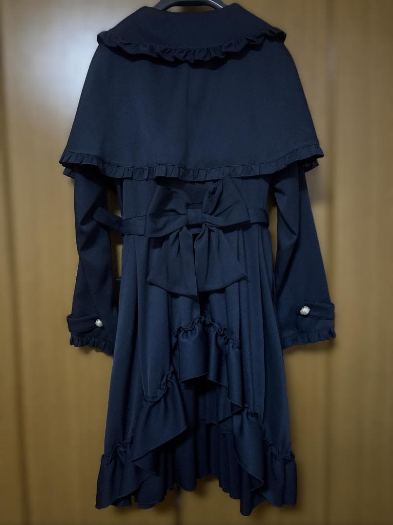 アマベル バッスルドレストレンチコート ネイビー Amavel