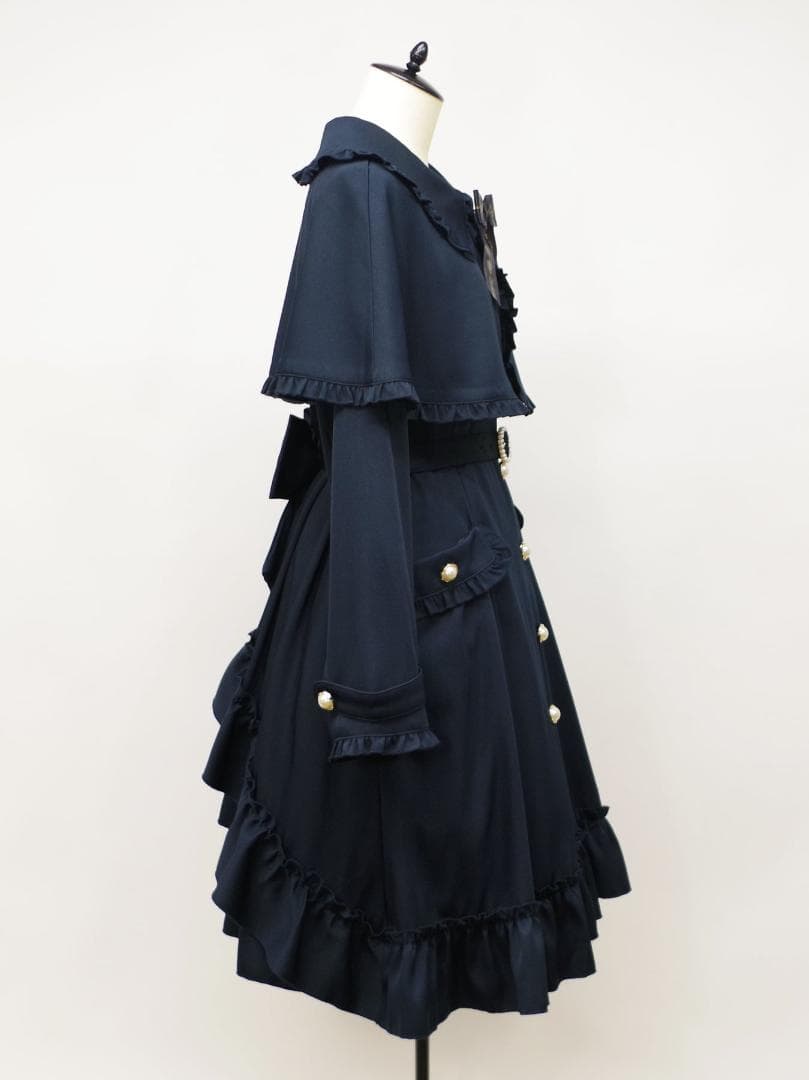 アマベル バッスルドレストレンチコート ネイビー Amavel