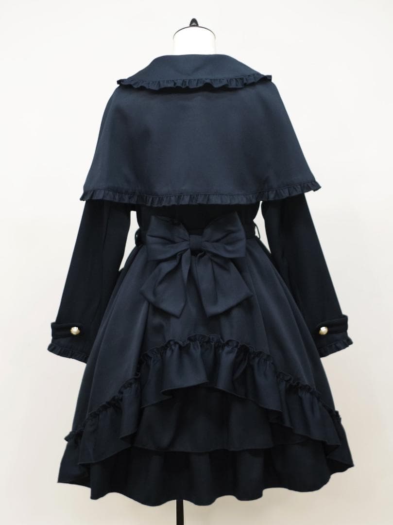 アマベル バッスルドレストレンチコート ネイビー Amavel